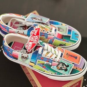 VANS ERA LOTERIA PATCHWORK MULTI DÍA DE LOS MUERTOS - MENS SZ 8.5/WMNS SZ 10